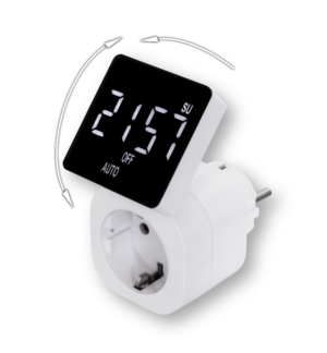 Digital TimeSwitch with Large Illuminated & Rotatable LED Display Energy Saving Timer Ideal for Home Automation