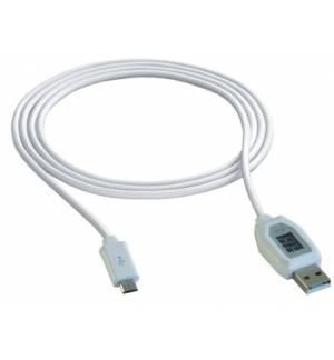 Digital V/A Display Smart USB Charging Cable to micro USB EcoSav