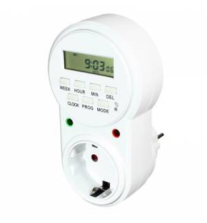 Week Timer, Digital Time Switch, 230v, EU Plug Setting Weekly Sw