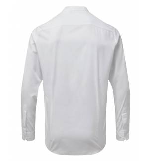 PR258 'GRANDAD' Mens LSL Banded Collar Shirt 65% Polyester - 35% Cotton